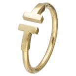 18K. Yellow gold Tiffany & Co. 'T Wire' ring.
