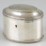 Tea caddy silver.