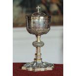 Ciborium (chalice for consecrated hosts) | ('s-Hertogenbosch, Netherlands, Jos Jonkergouw 1894-1924)