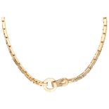 Cartier 18K. yellow gold 'Agrafe' necklace.