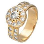 18K. Yellow gold ring set with approx. 1.45 ct. diamond.