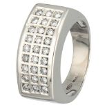 18K. White gold Bigli ring set with approx. 0.54 ct. diamond.