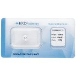 HRD certified 0.58 ct. round brilliant cut natural diamond.