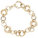 Tiffany & Co. 18K. yellow gold 'Circle' link bracelet.