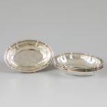 6-piece set silver sweetmeat / bonbon dishes.