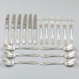 18-piece silver-plated cutlery set.