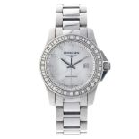 Longines Conquest Mother of Pearl Diamonds L3.258.0 - Ladies watch - approx. 2015.