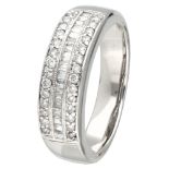 BLA 10K. white gold ring set with approx. 0.70 ct. diamond.