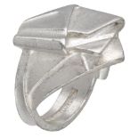 Sterling silver 'Origami' ring by Zoltan Popovits for Lapponia.