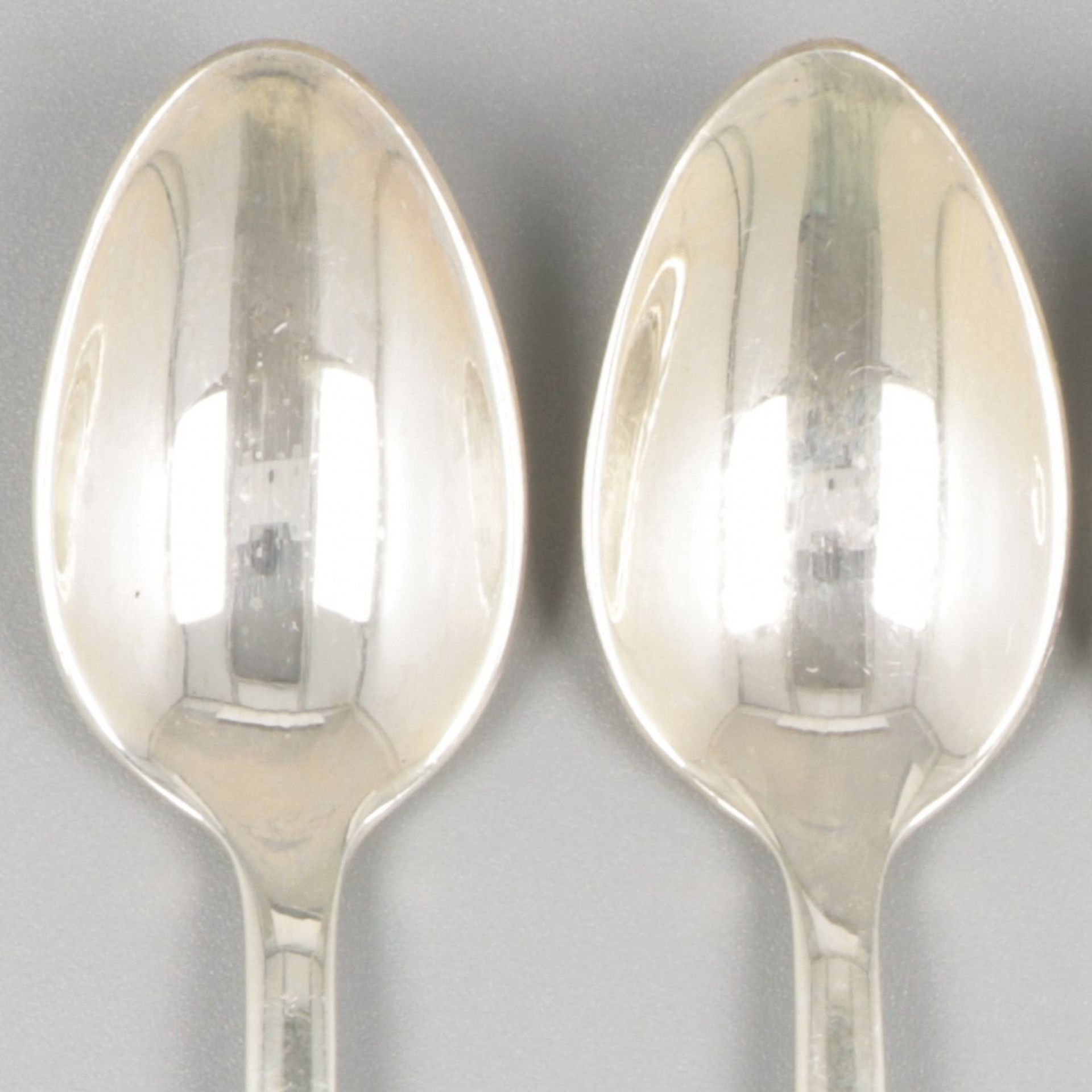 6-piece set coffee spoons ''Haags Lofje'' silver. - Image 3 of 5