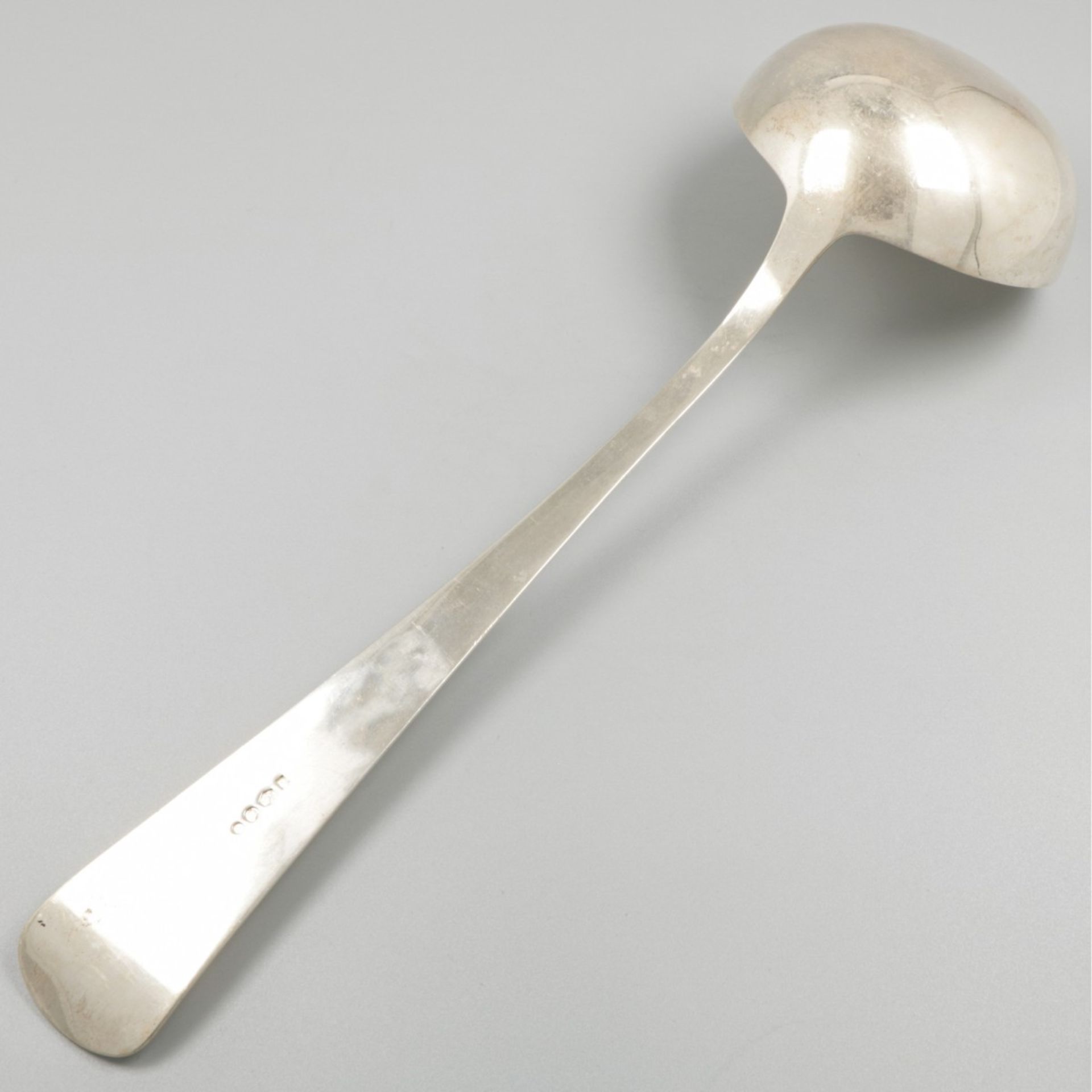 Soeplouche / Soup spoon ''Haags Lofje" silver. - Image 2 of 5