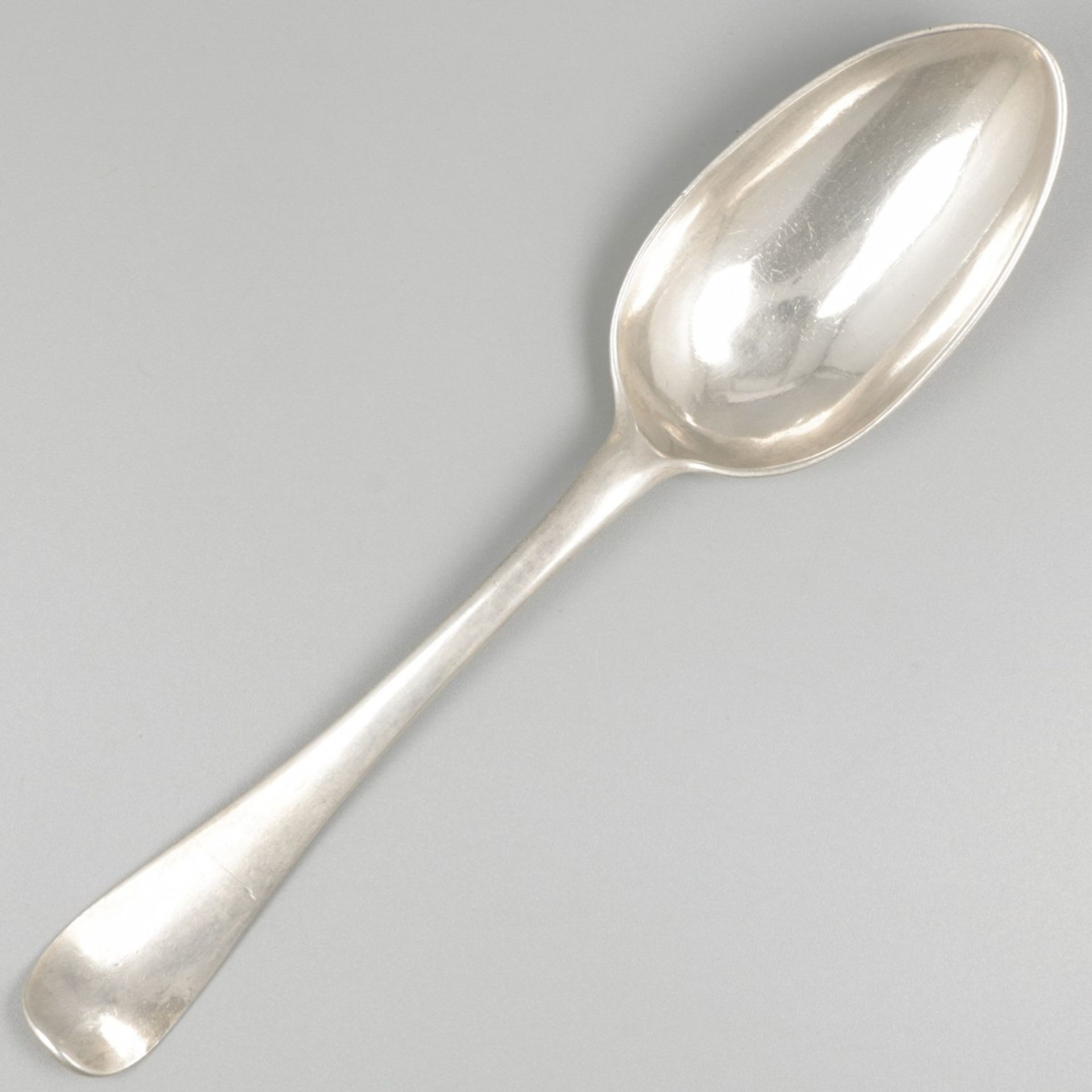 Dinner spoon (Delft, Dirk van de Goorberg 1747-1811) silver.