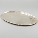 Serving tray silver.