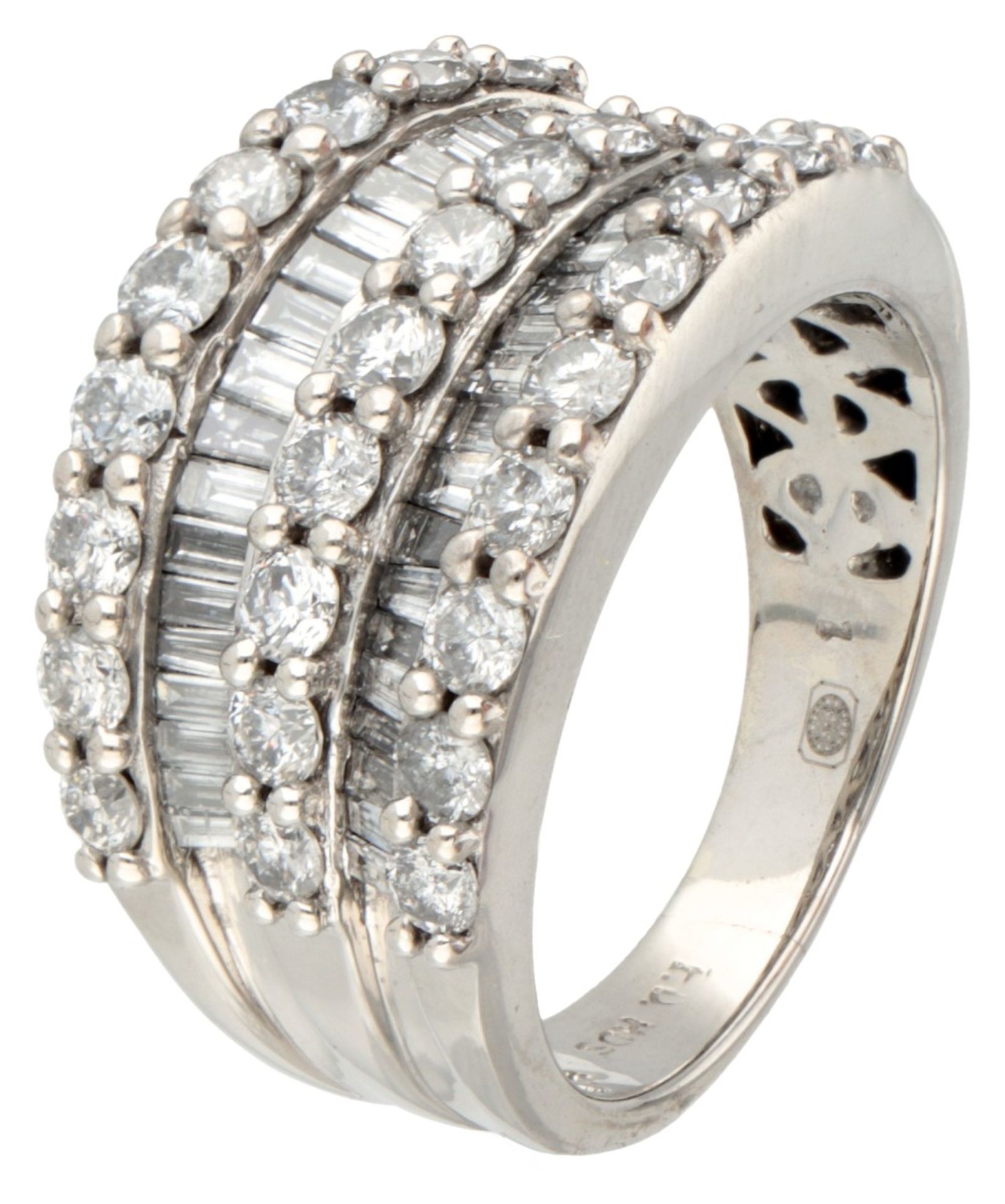 14K. White gold ring set with approx. 1.28 ct. diamond.