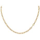 18K. Yellow gold gucci-link necklace.