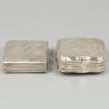 2-piece lot peppermint boxes silver.