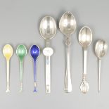 7-piece lot of various spoons (including a Corinium spoon) silver.