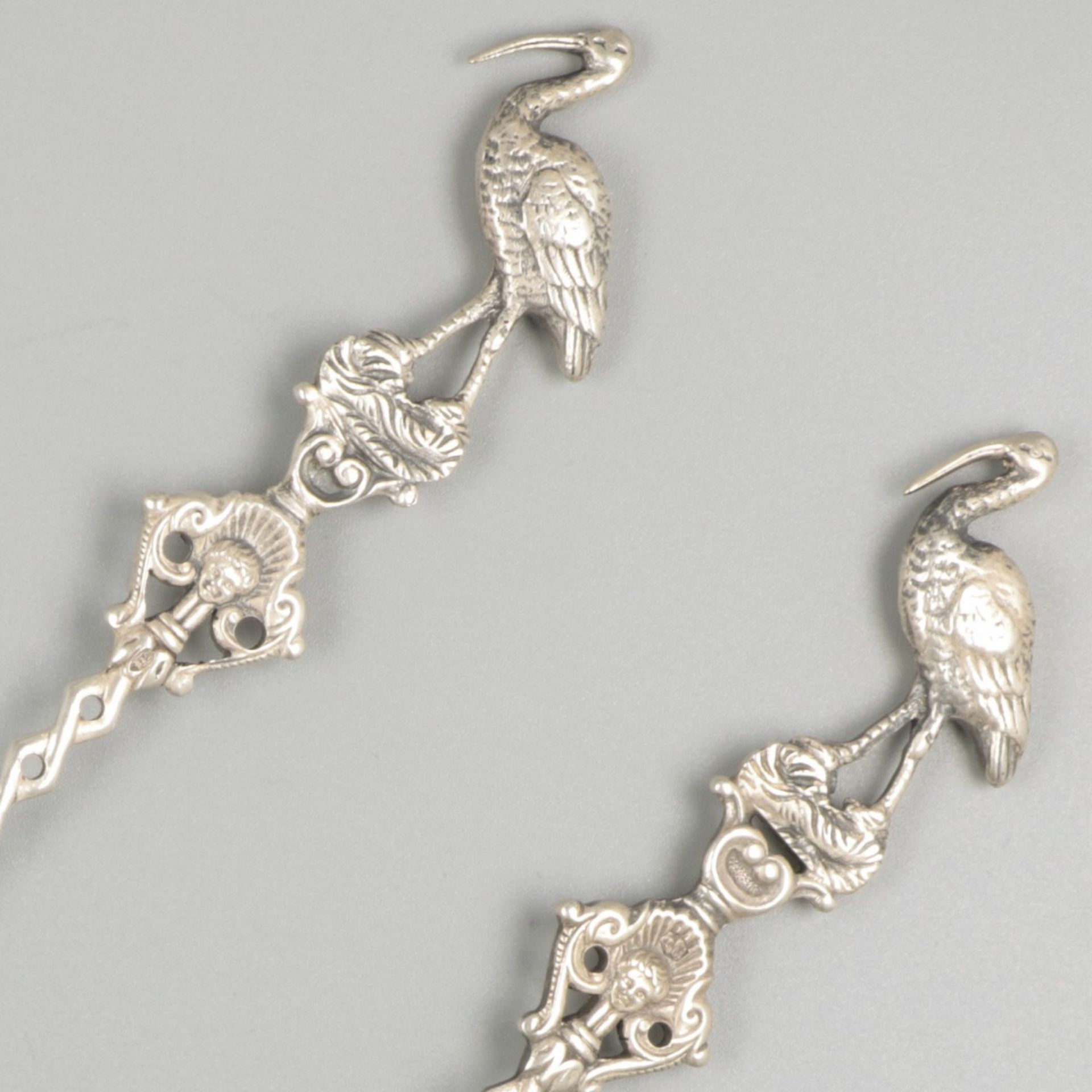 2-piece set of silver occasion spoons. - Image 4 of 7