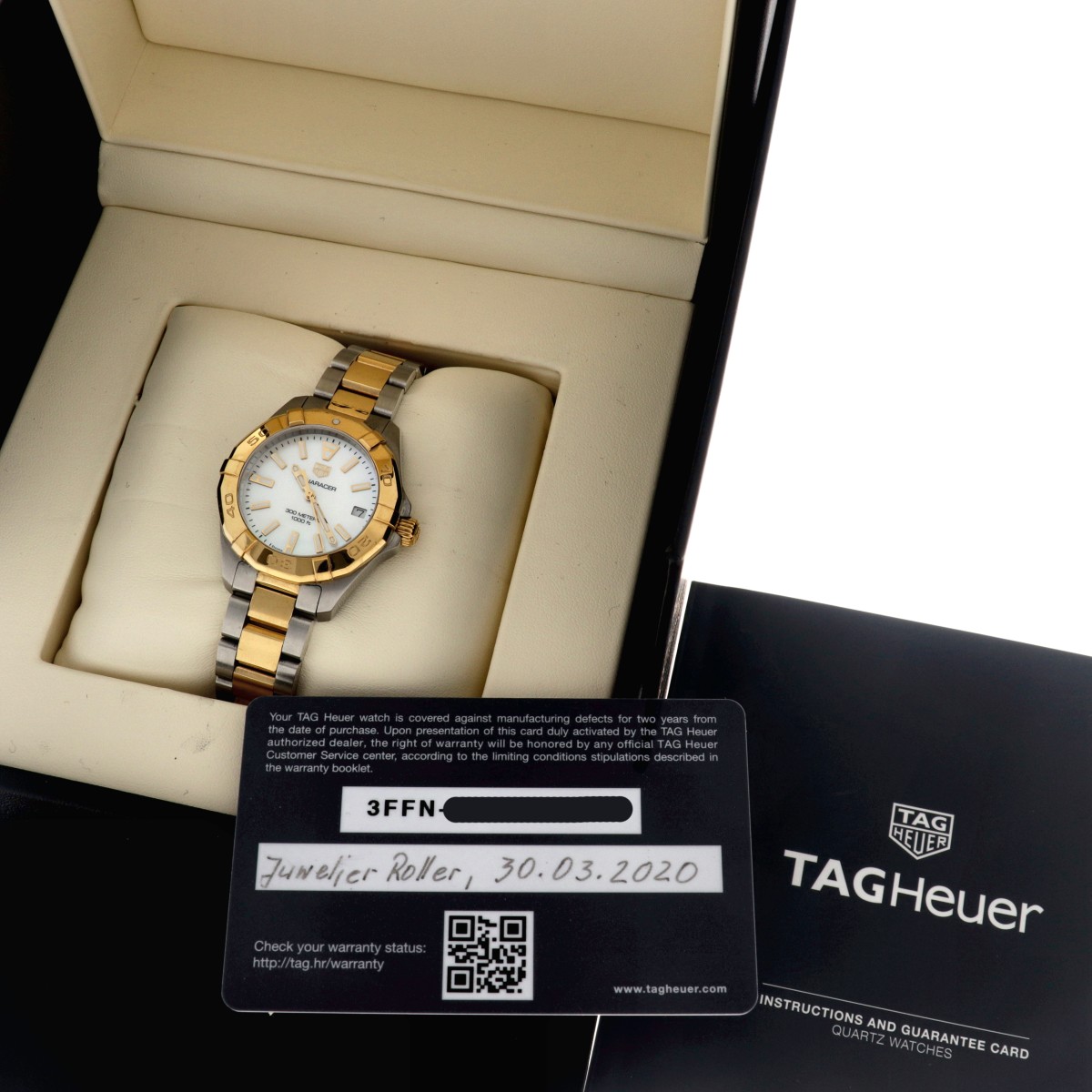 Tag Heuer Aquaracer Lady Mother of Pearl WBD1320 - Ladies watch - 2020. - Image 6 of 6