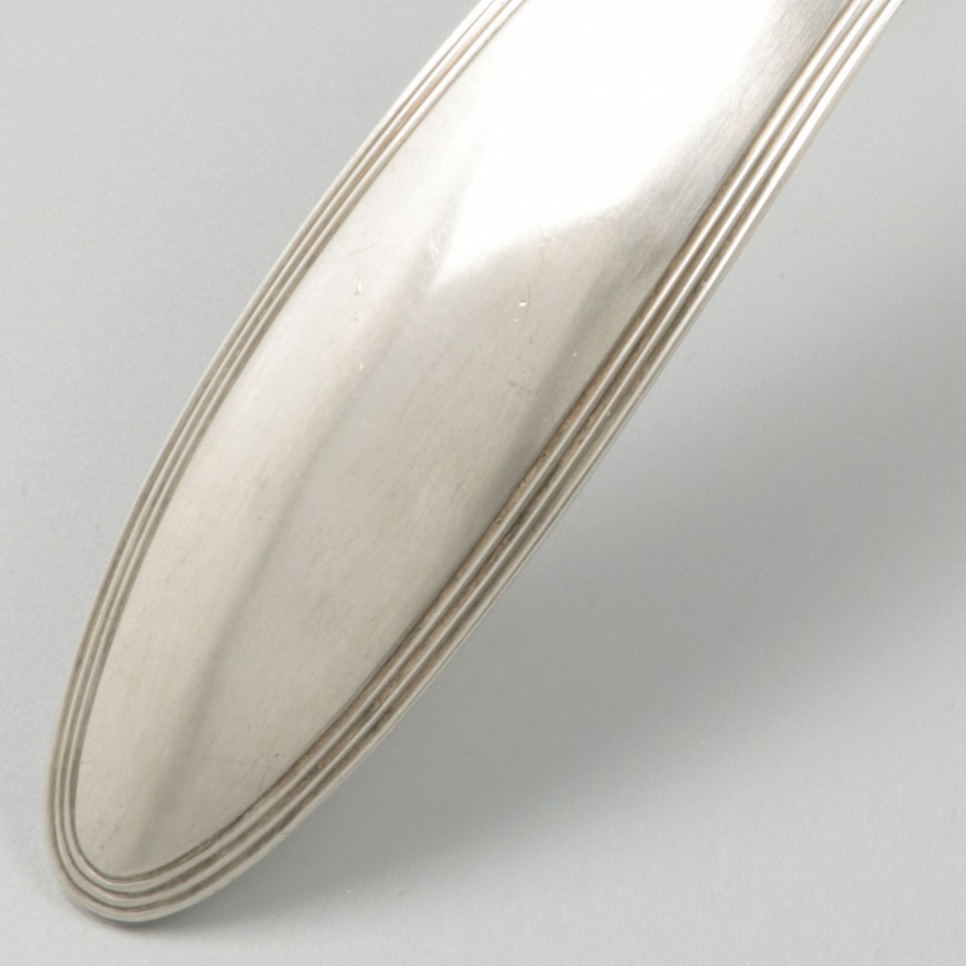 Soup spoon (The Hague, Johannes Hendrikus Bouscholten - 1837) silver. - Image 4 of 5