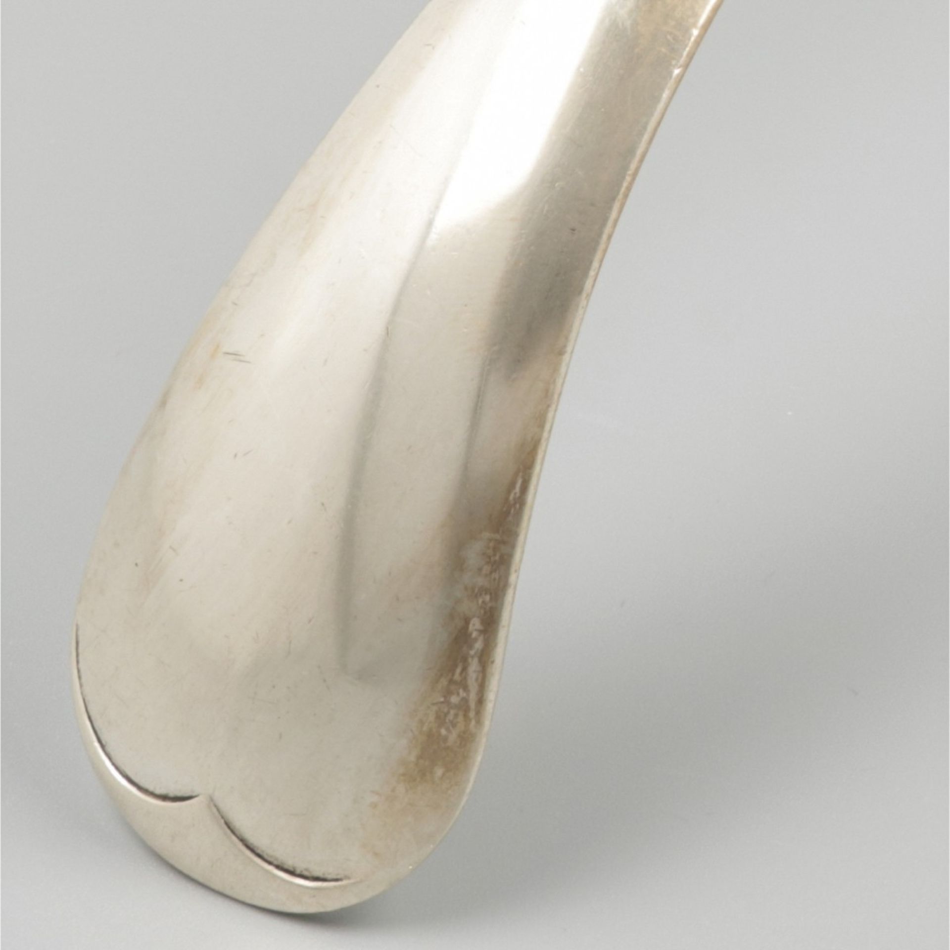 Soeplouche / Soup spoon ''Haags Lofje" silver. - Image 3 of 5