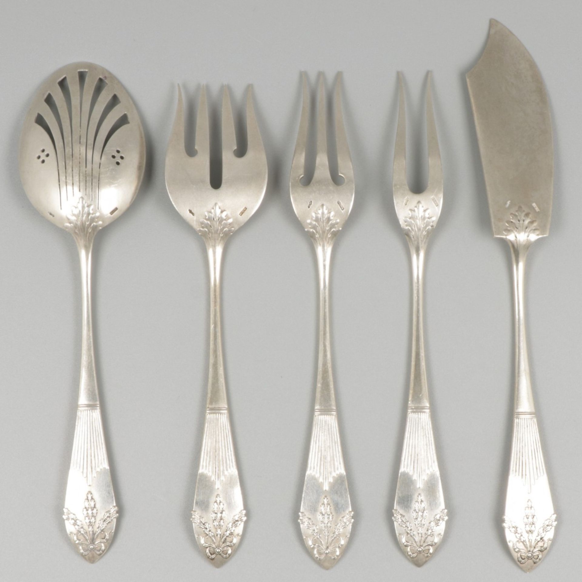 5-piece hors d'oeuvres set silver. - Image 2 of 9