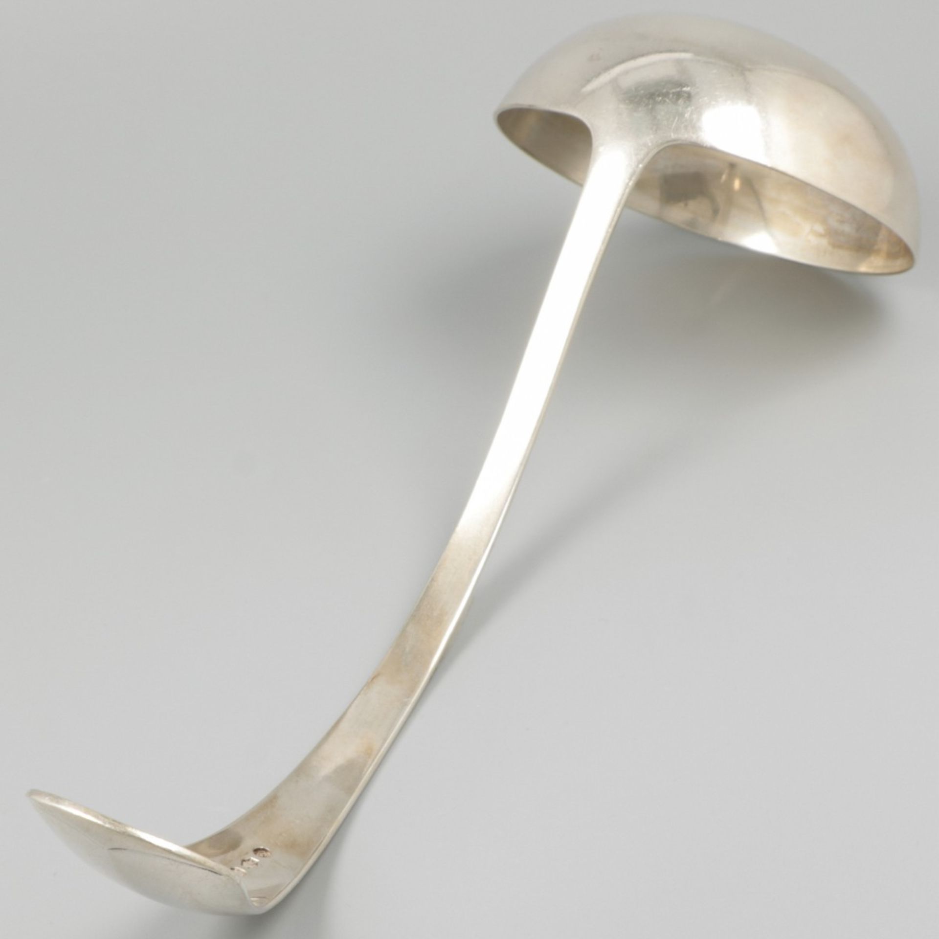 Soeplouche / Soup spoon ''Haags Lofje" silver. - Image 4 of 5