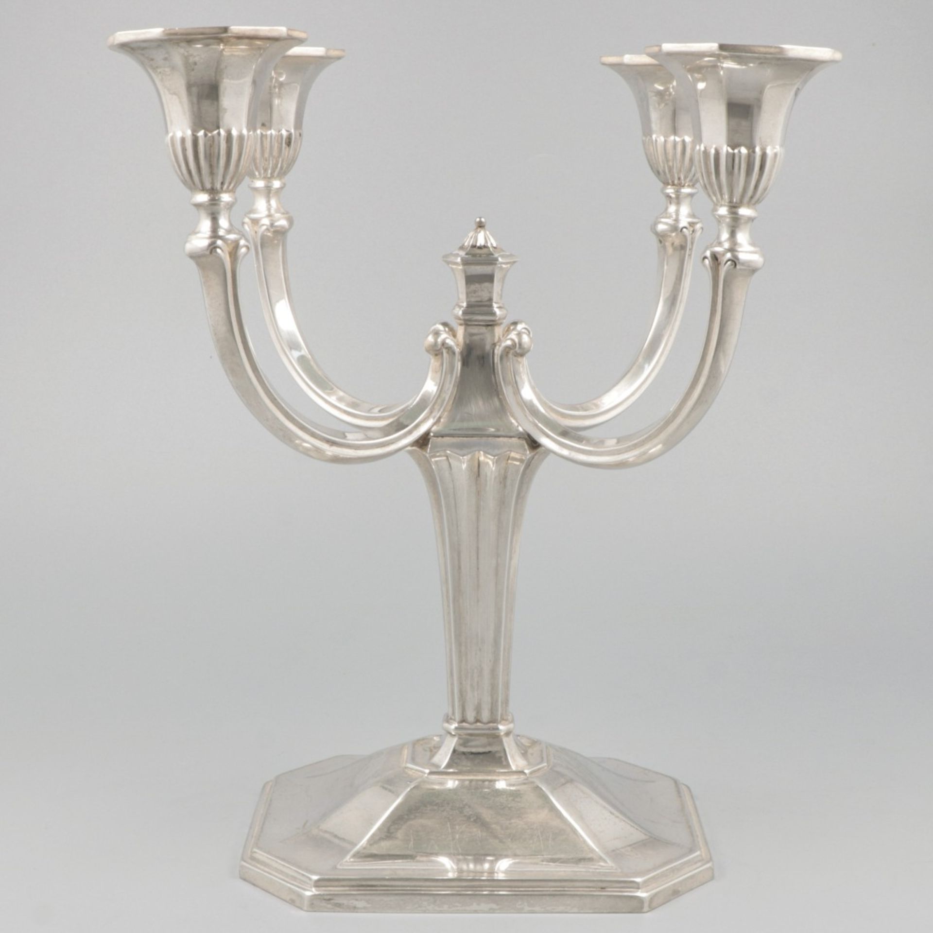 2-piece set of candlesticks silver. - Image 4 of 8