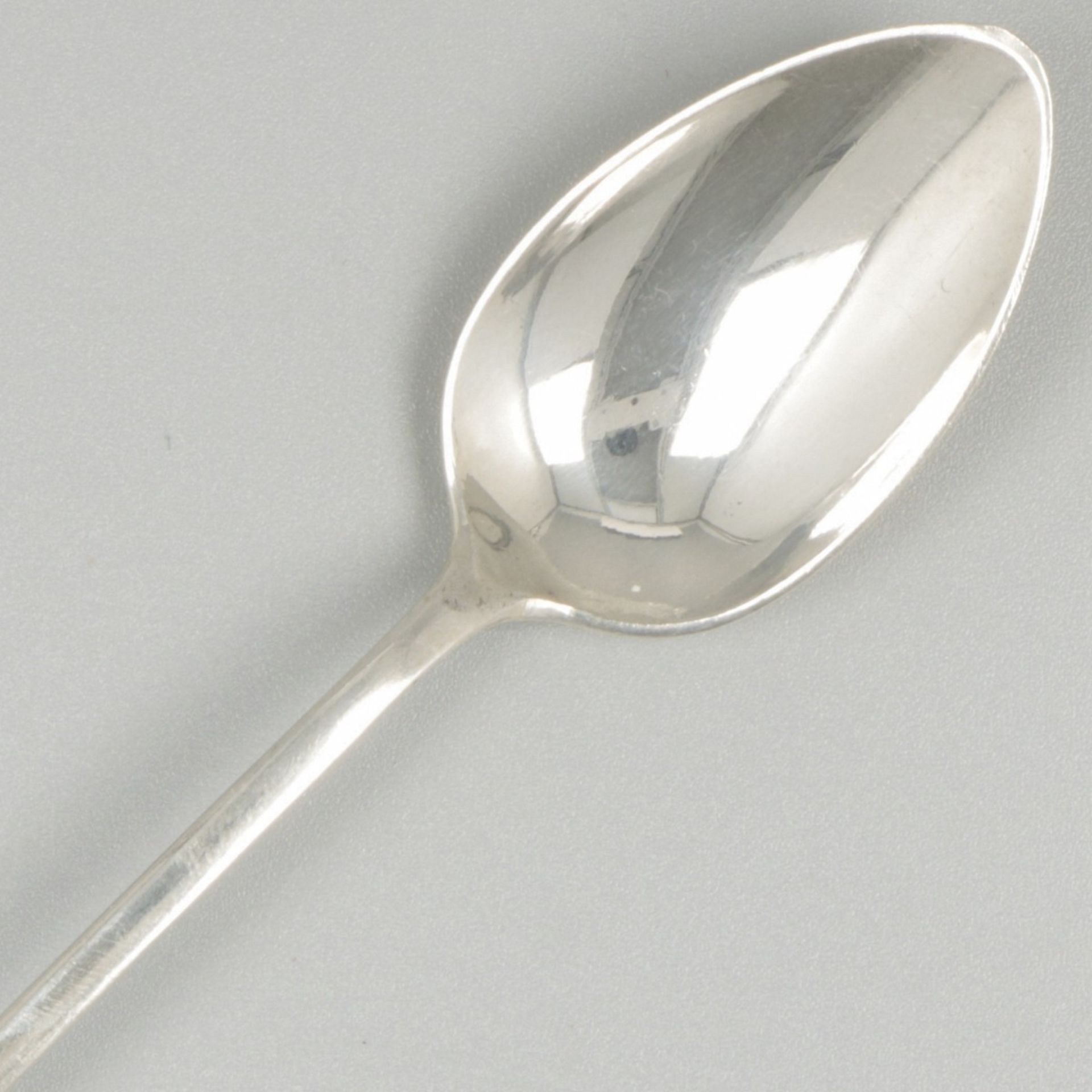 8-piece set of ice cream spoons silver. - Image 4 of 6