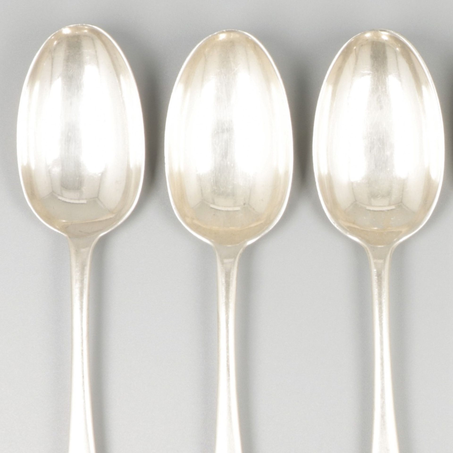 6-piece set breakfast spoons silver. - Image 3 of 5