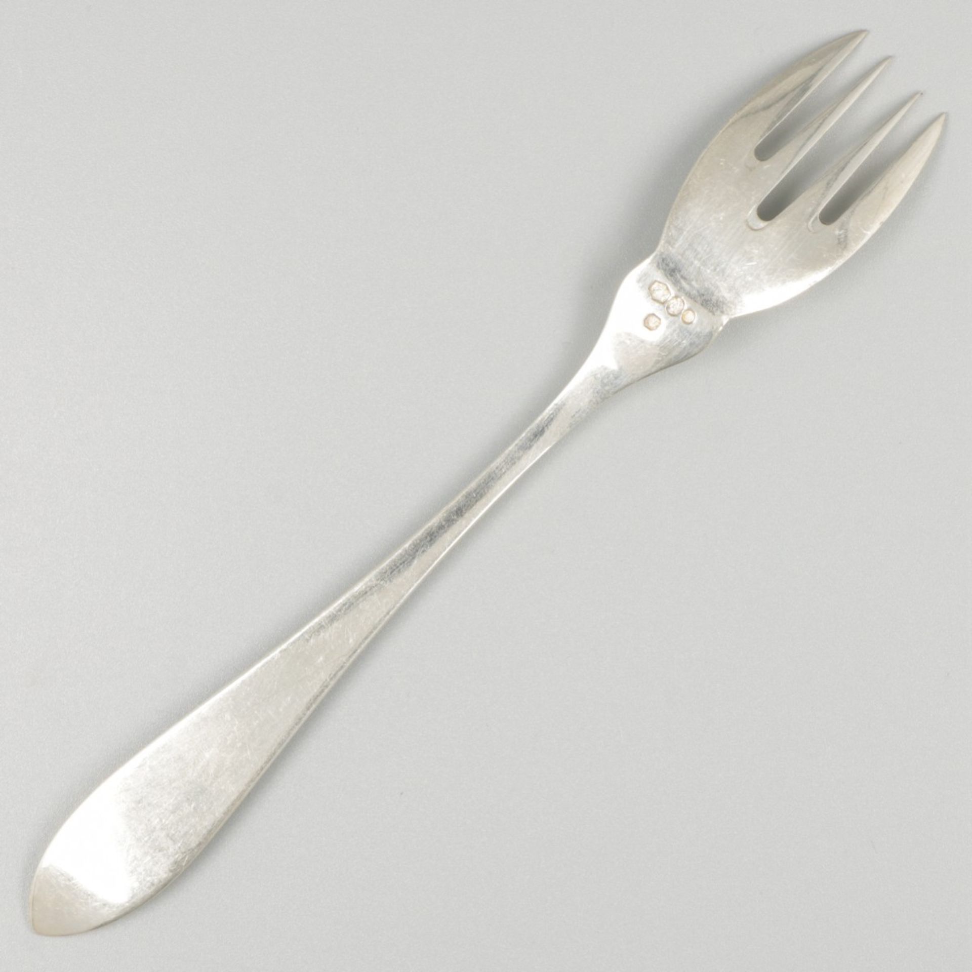 12-piece set of silver fish cutlery. - Image 4 of 9