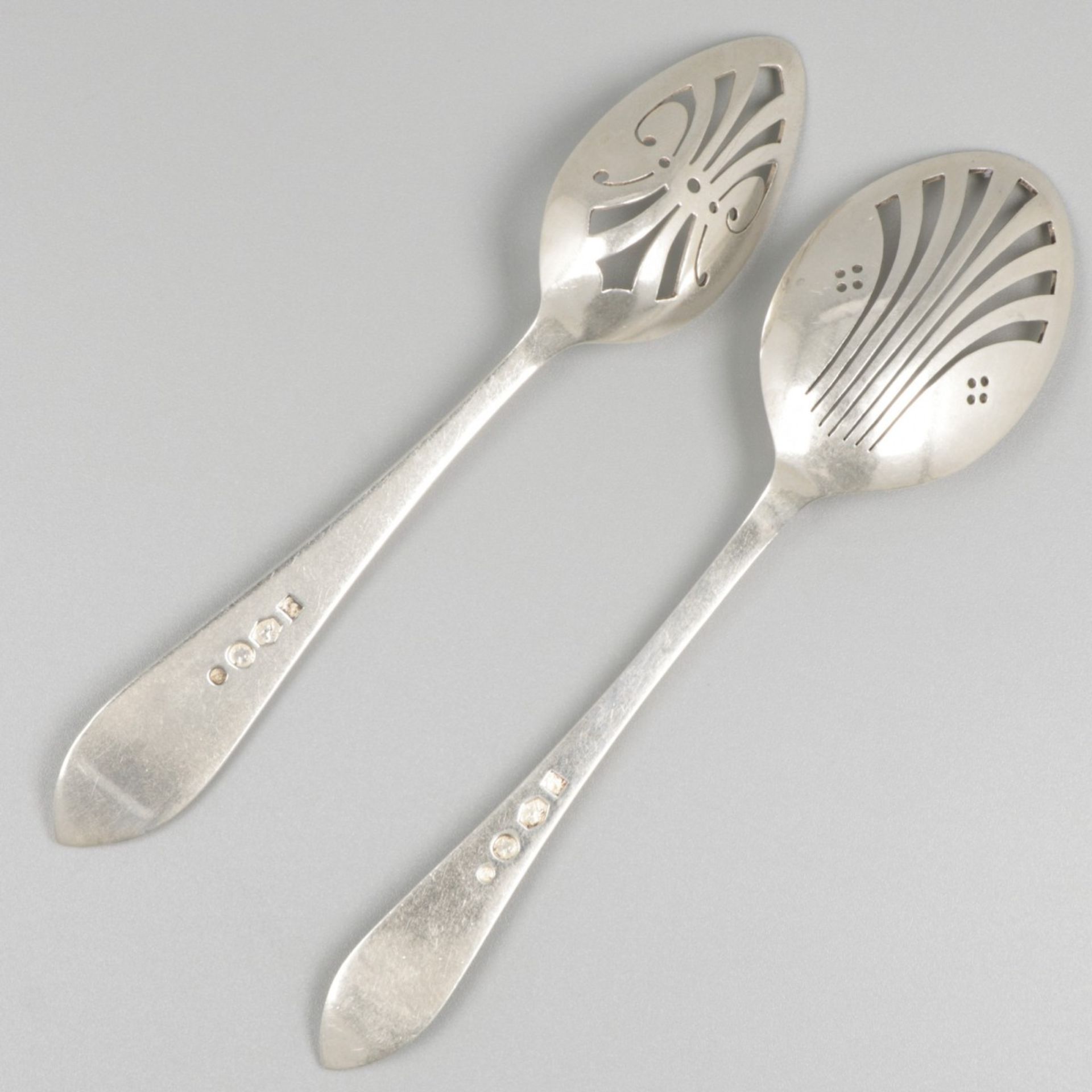 2-piece lot olive shovels silver. - Image 4 of 5