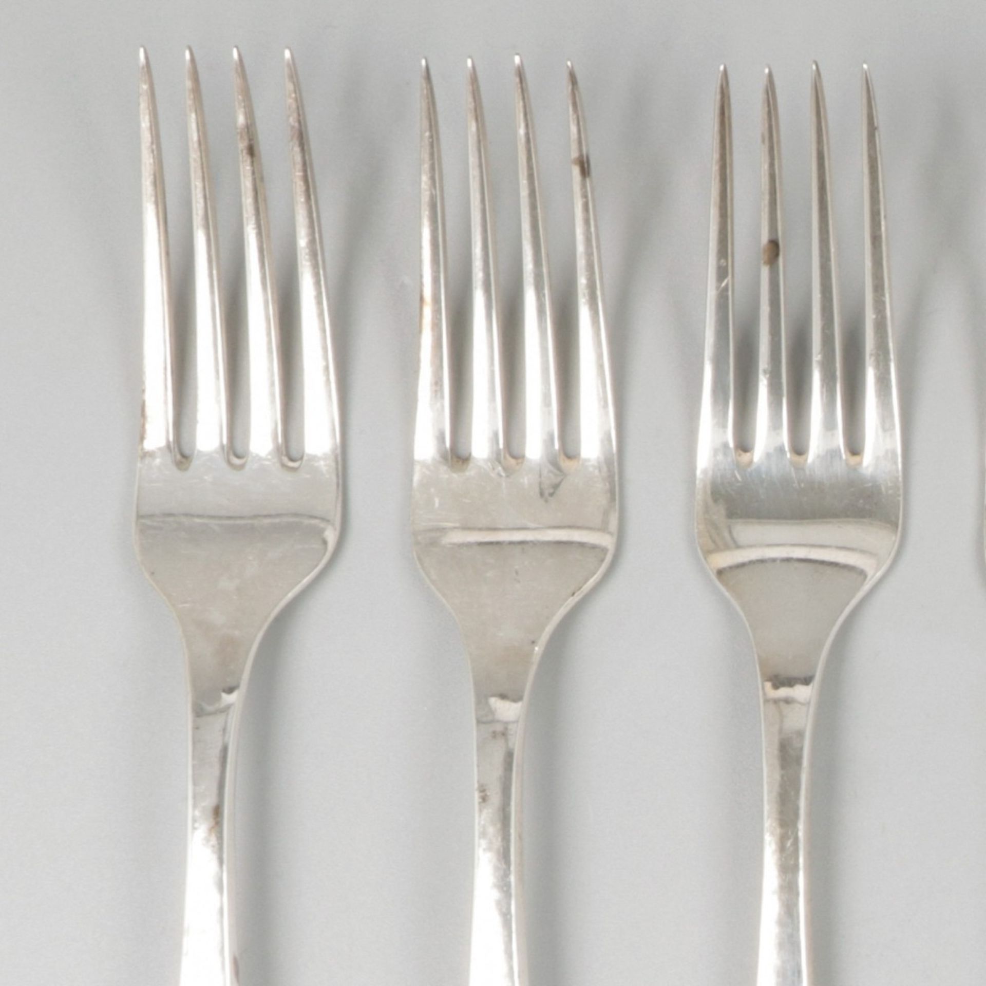 6-piece set dinner forks (Lillehammer (Oppland), M. Østby) silver. - Image 2 of 5