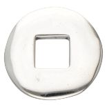 Sterling silver Pomellato 'Dodo' circular pendant.