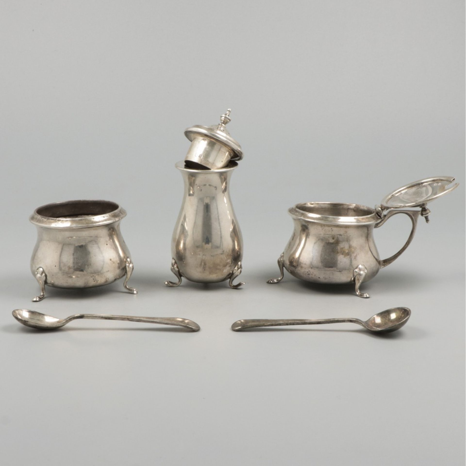 Condiment set silver. - Image 3 of 7