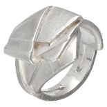 Sterling silver 'Origami' ring by Finnish designer Zoltan Popovits for Lapponia.