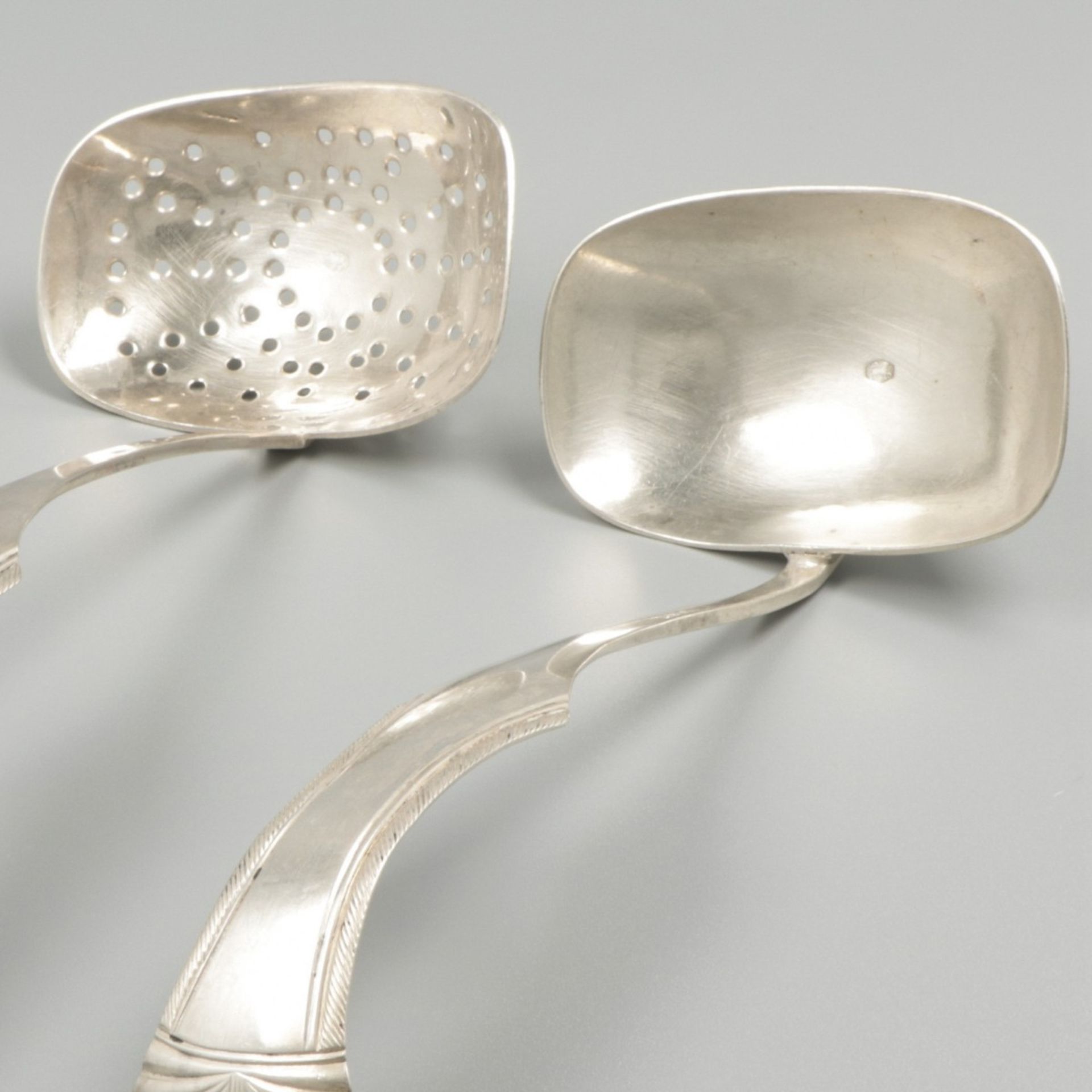 2-piece set of silver scoop-spoons. - Image 2 of 6