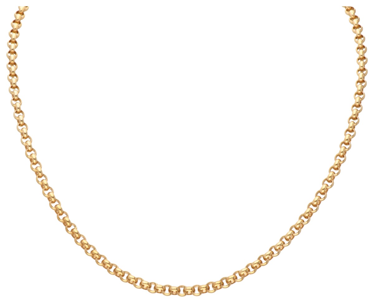 Chopard 18K. yellow gold jasseron chain necklace.