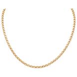 Chopard 18K. yellow gold jasseron chain necklace.