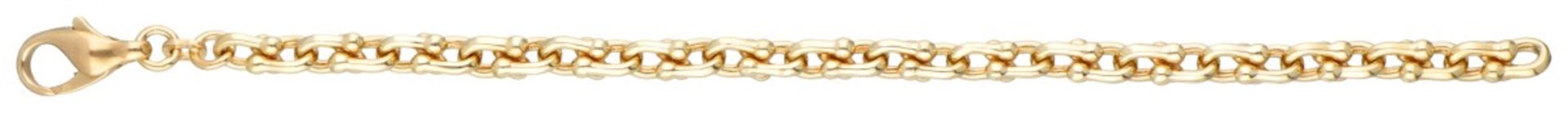 14K. Yellow gold link bracelet. - Image 3 of 3