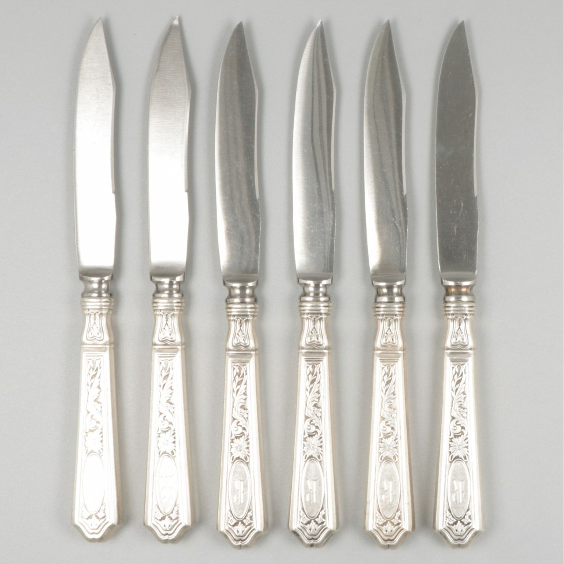 6-piece set of knives silver. - Image 2 of 5