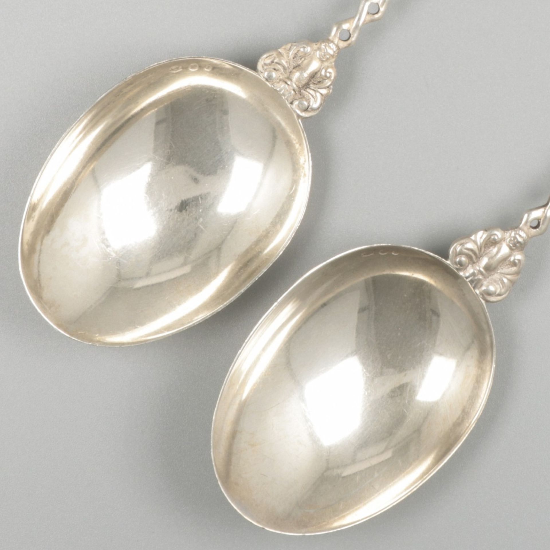 2-piece set of silver occasion spoons. - Image 3 of 7