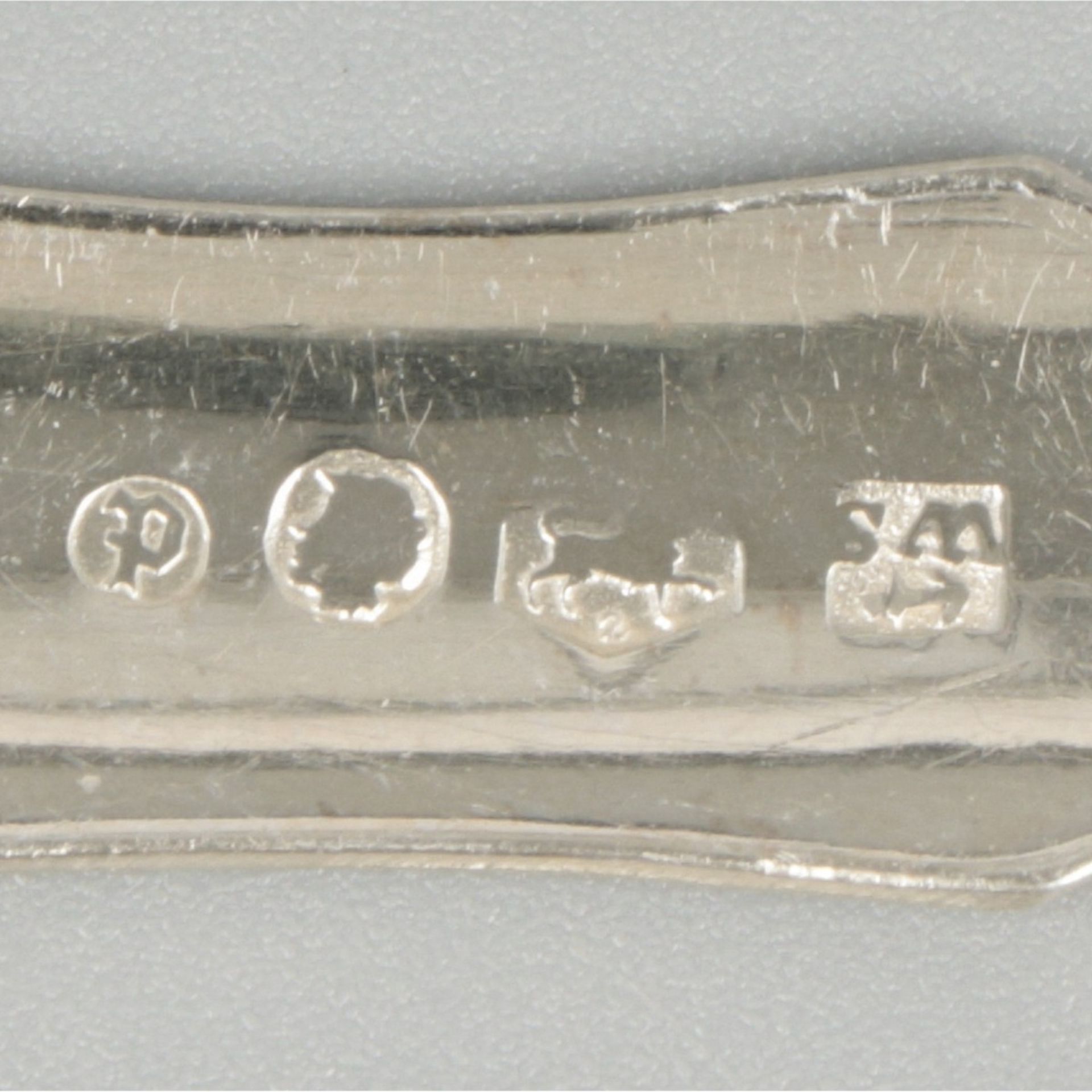 12-piece set coffee / teaspoons (Amsterdam 1874) silver. - Image 6 of 6