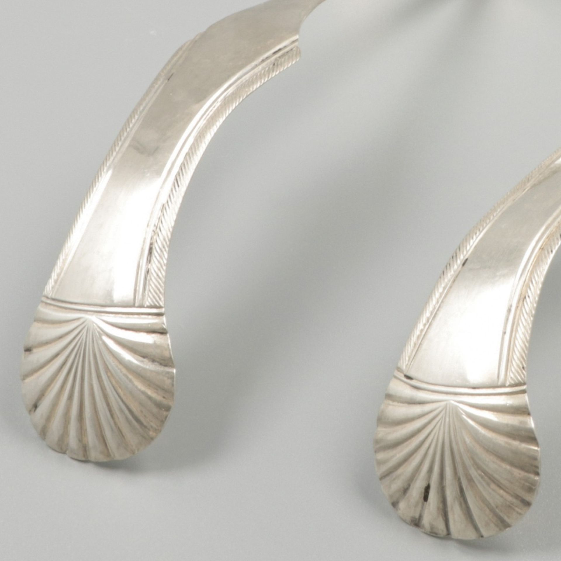 2-piece set of silver scoop-spoons. - Image 4 of 6