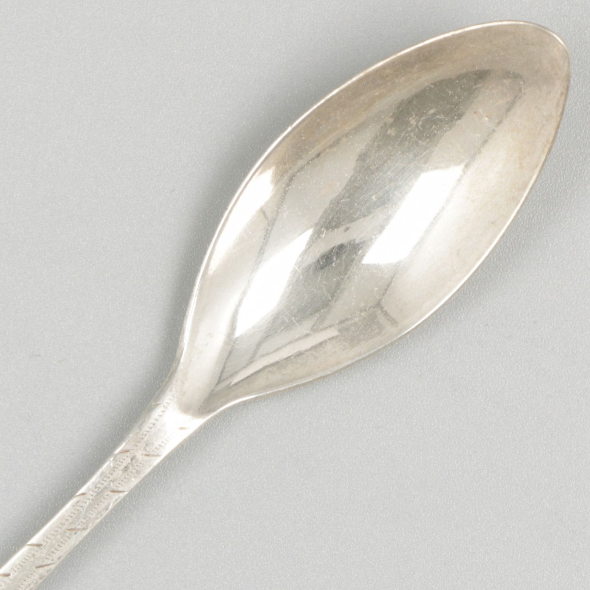 Set of 8 teaspoons (Amsterdam, Jan Woortman 1787-1802 and Simon Woortman 1816-1824), silver. - Image 4 of 6