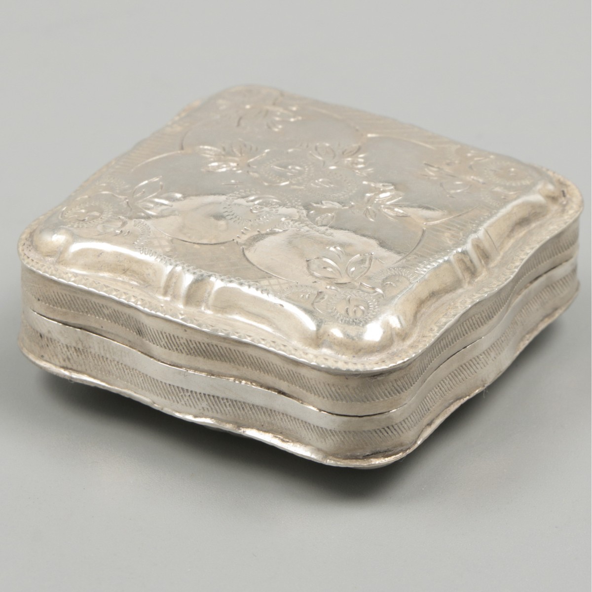 Peppermint box (Schoonhoven, Abraham van der Sluijs 1857-1881) silver.