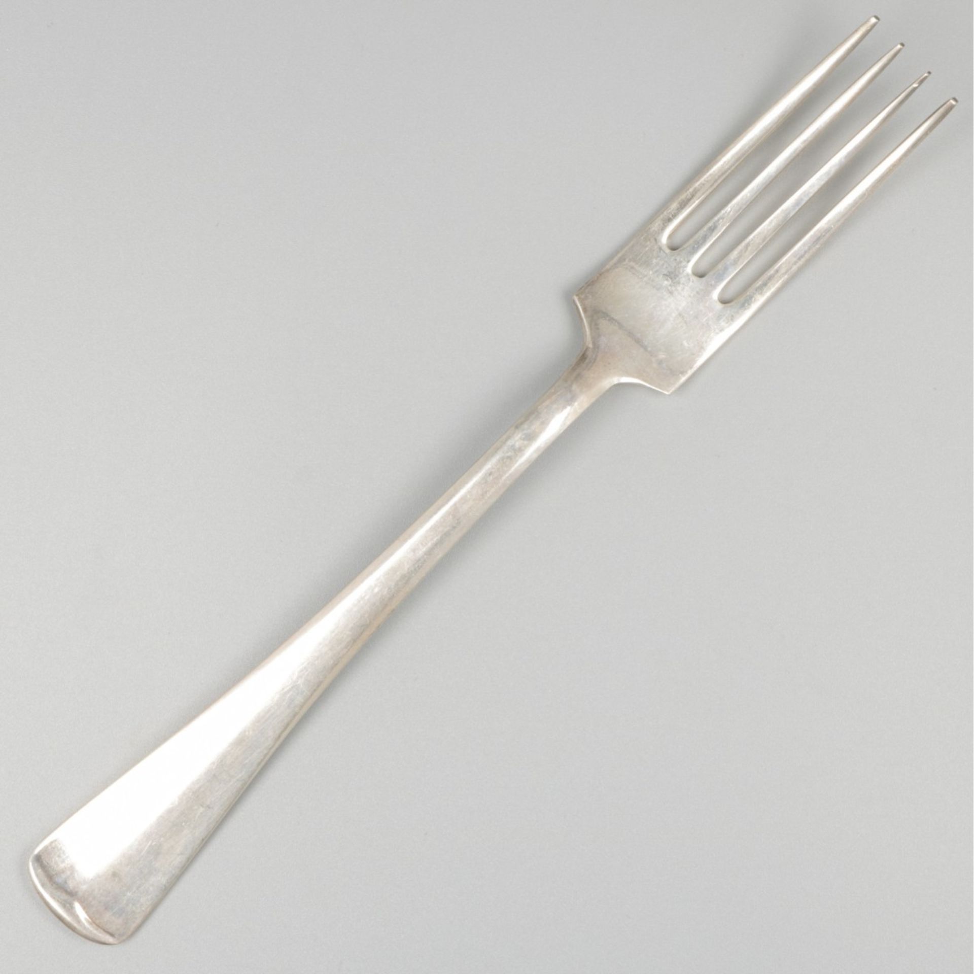 6-piece set dinner forks ''Haags lofje'' silver. - Image 5 of 6