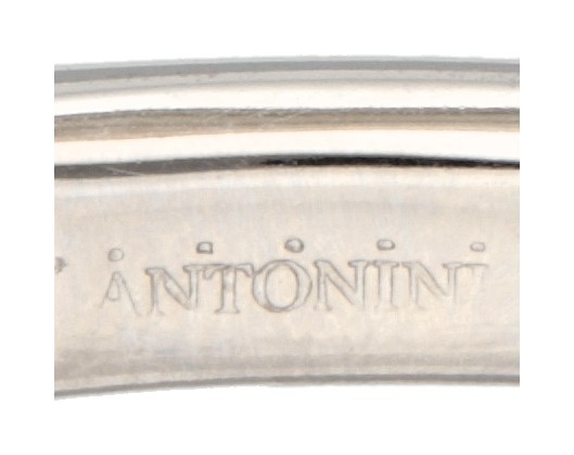 18K. White gold Antonini bangle bracelet set with approx. 0.40 ct. diamond. - Image 5 of 5