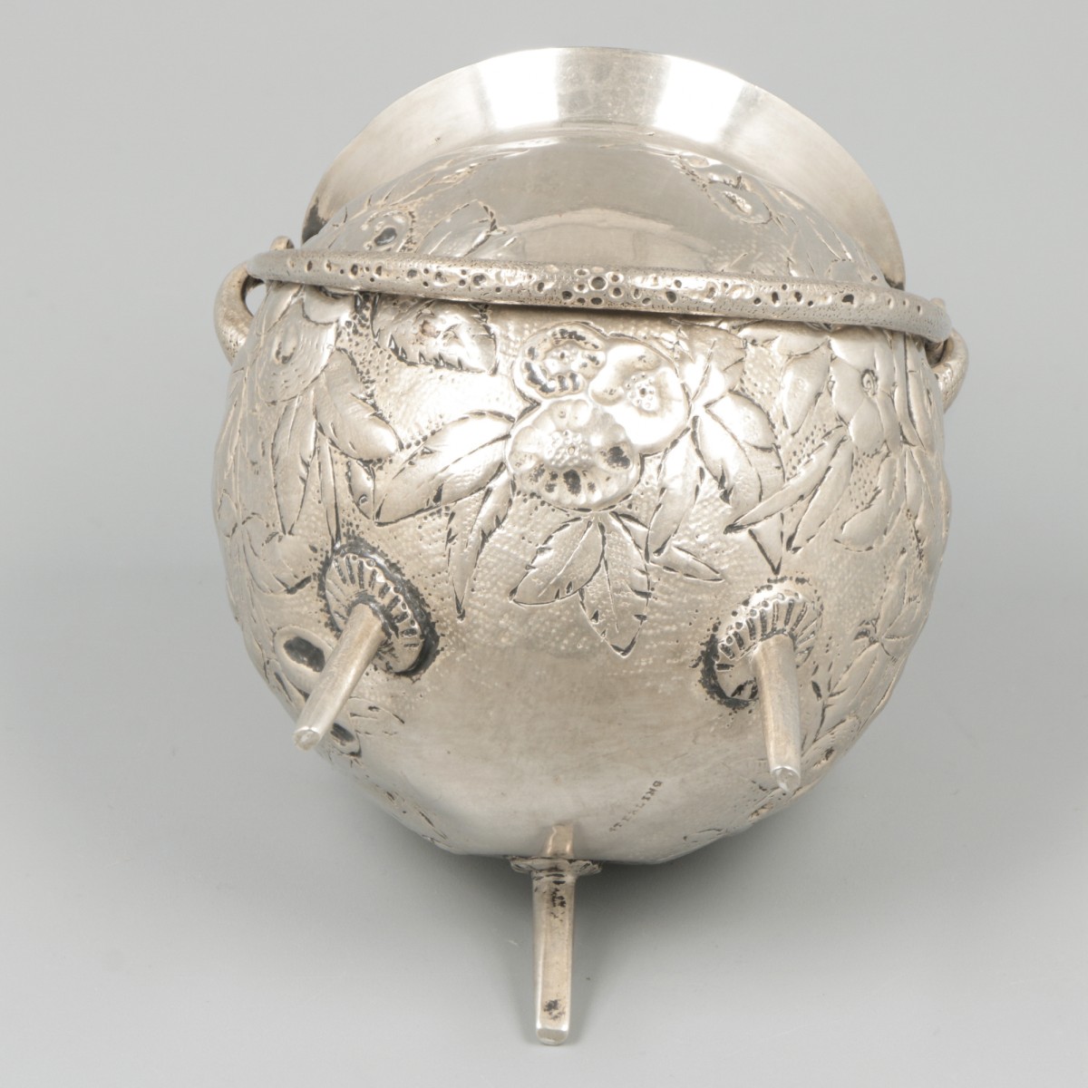 Miniature cooking pot silver. - Image 2 of 5