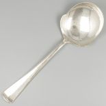 Potato spoon ''Haags Lofje'' silver.